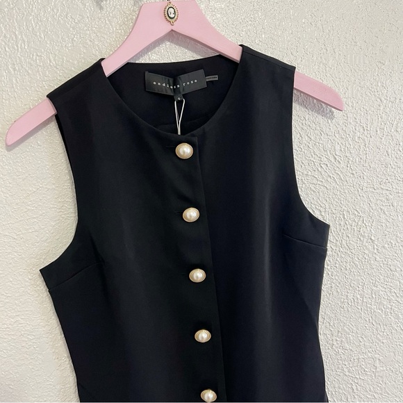 NWT Anthropologie Endless Rose Beaded Fringe Mini Dress - Picture 8 of 13